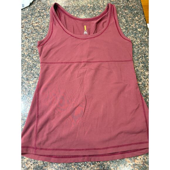 Lucy Athletic Tank Top Maroon Size S - Picture 4 of 5